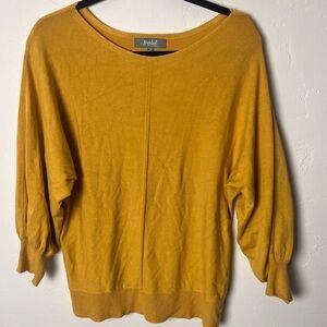 Marled sweater mustard lightweight sweater size medium